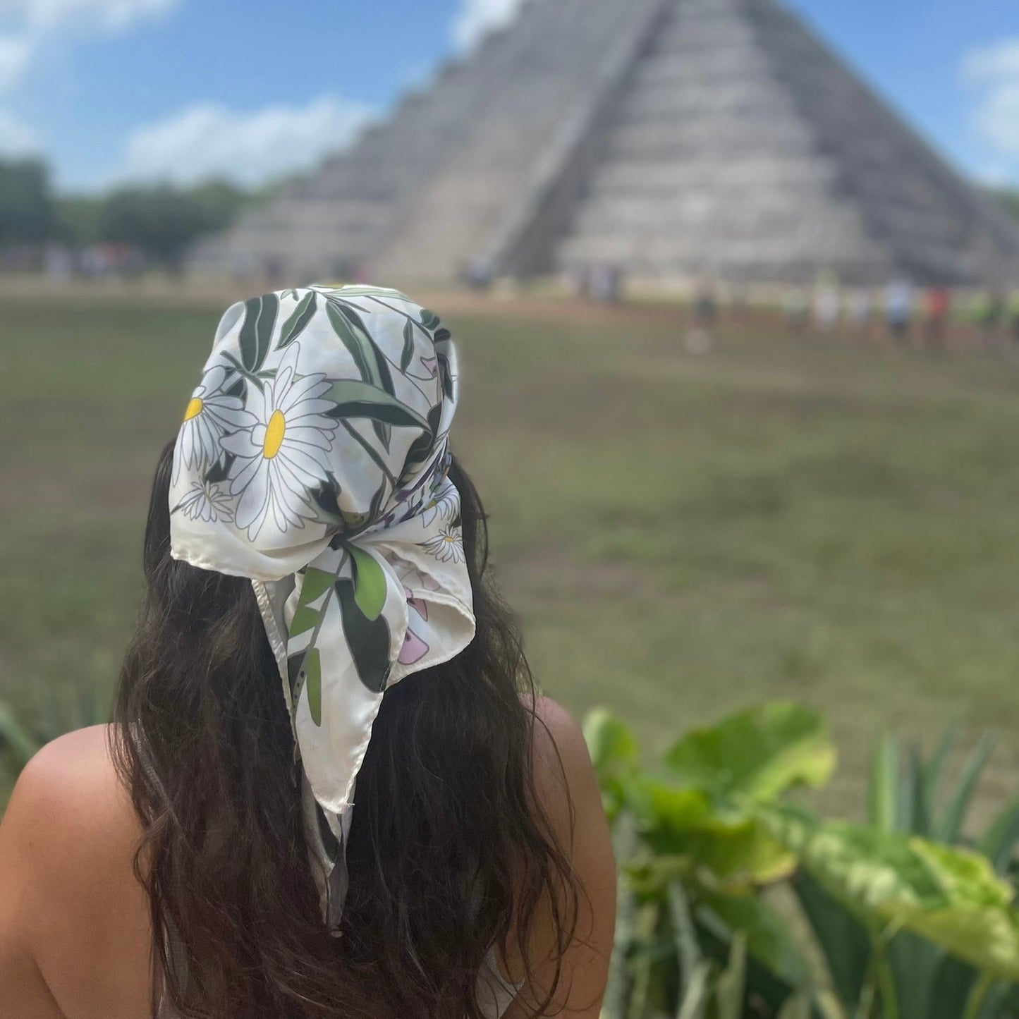 Foulard TOI demi-soie recyclée