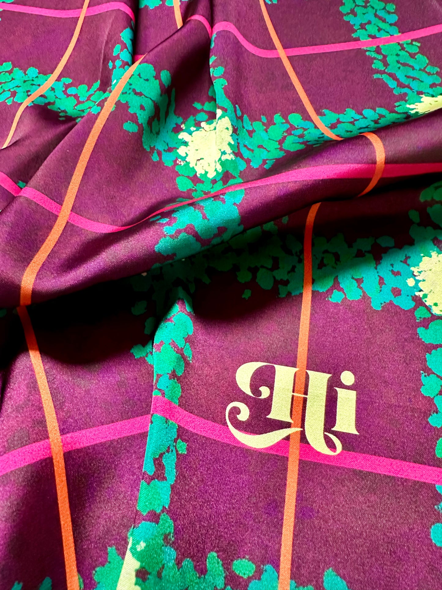 Foulard NOÉ bordeaux