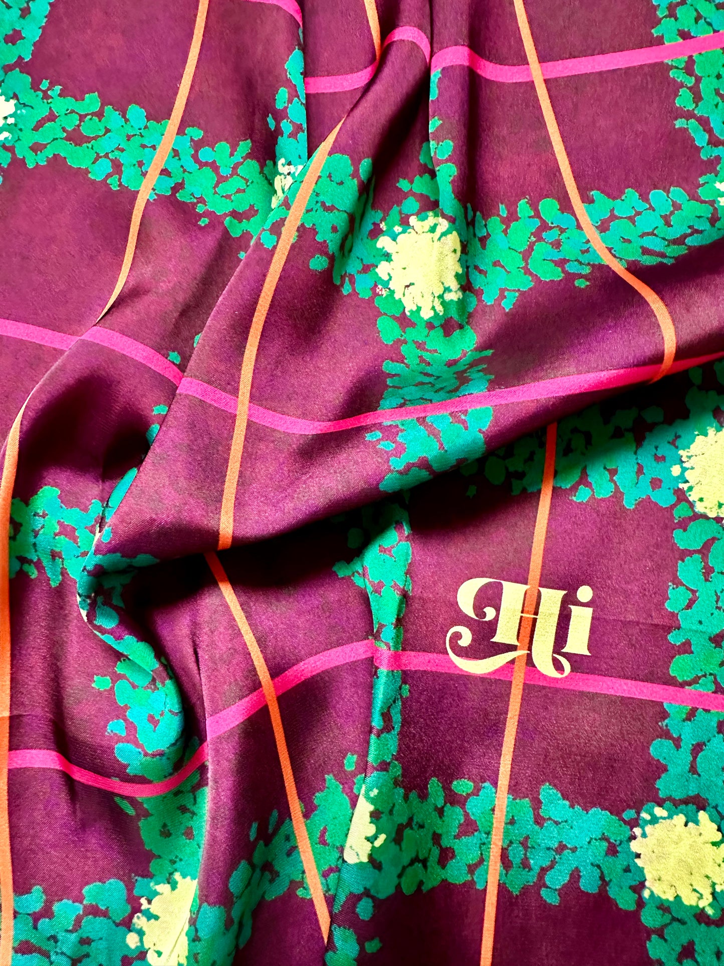 Foulard NOÉ bordeaux