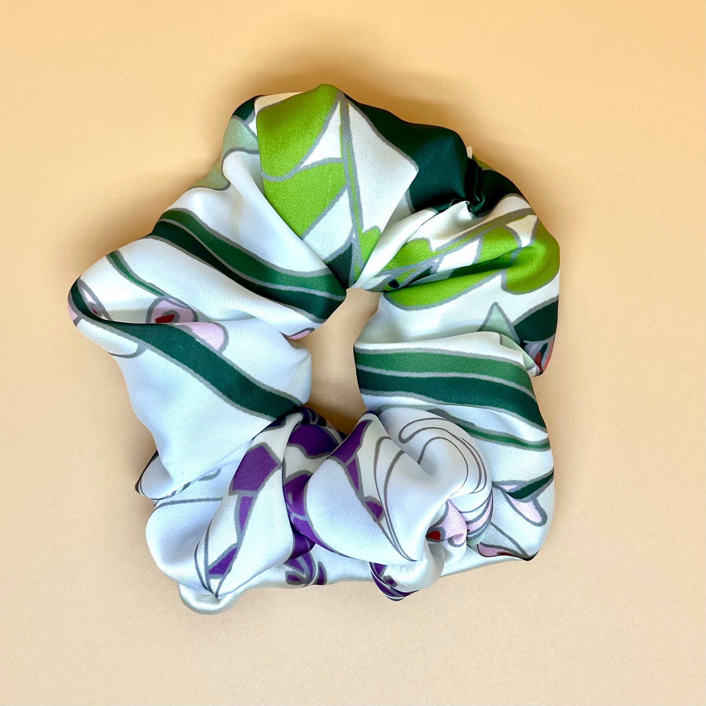 Scrunchies demi-soie naturelles