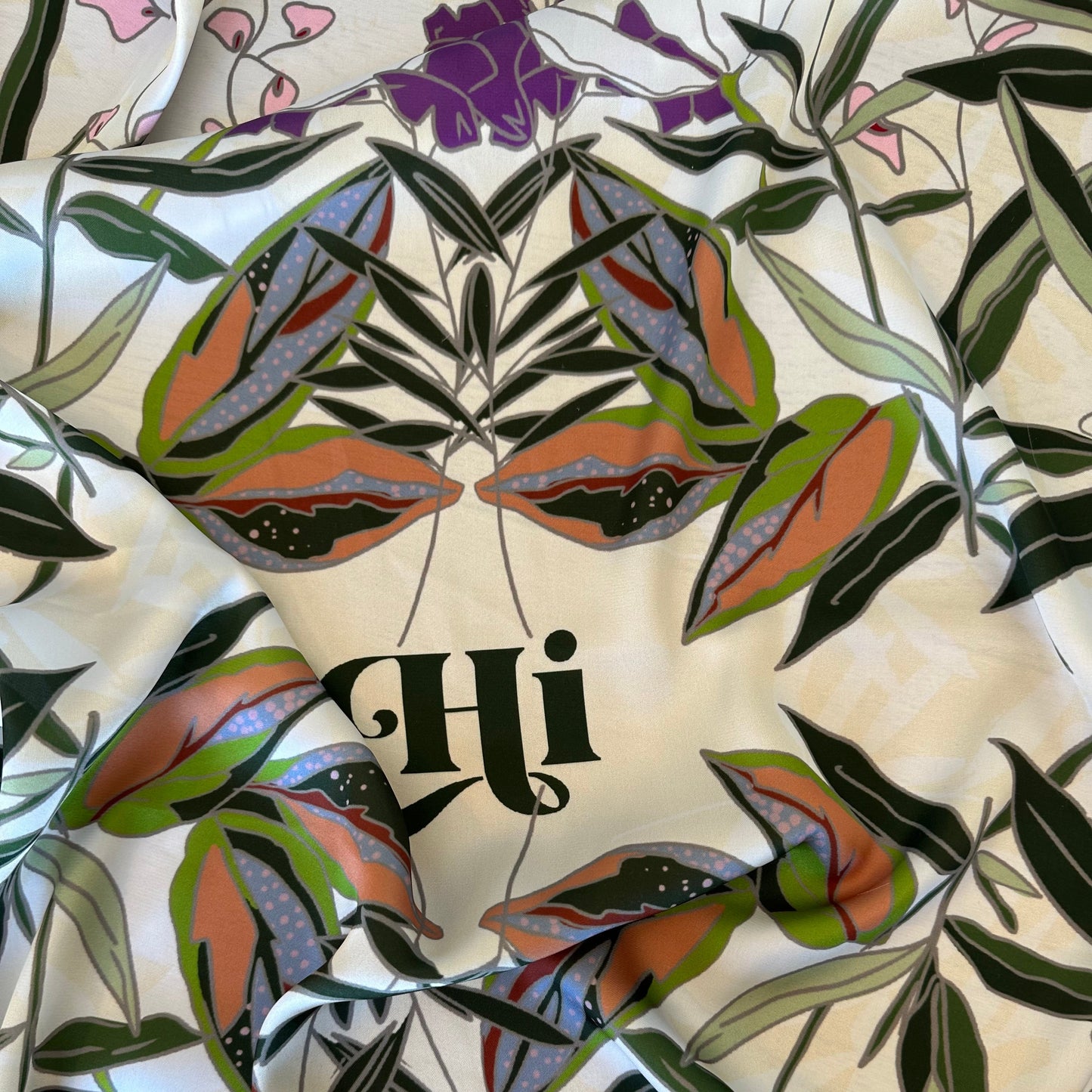 Foulard TOI demi-soie recyclée