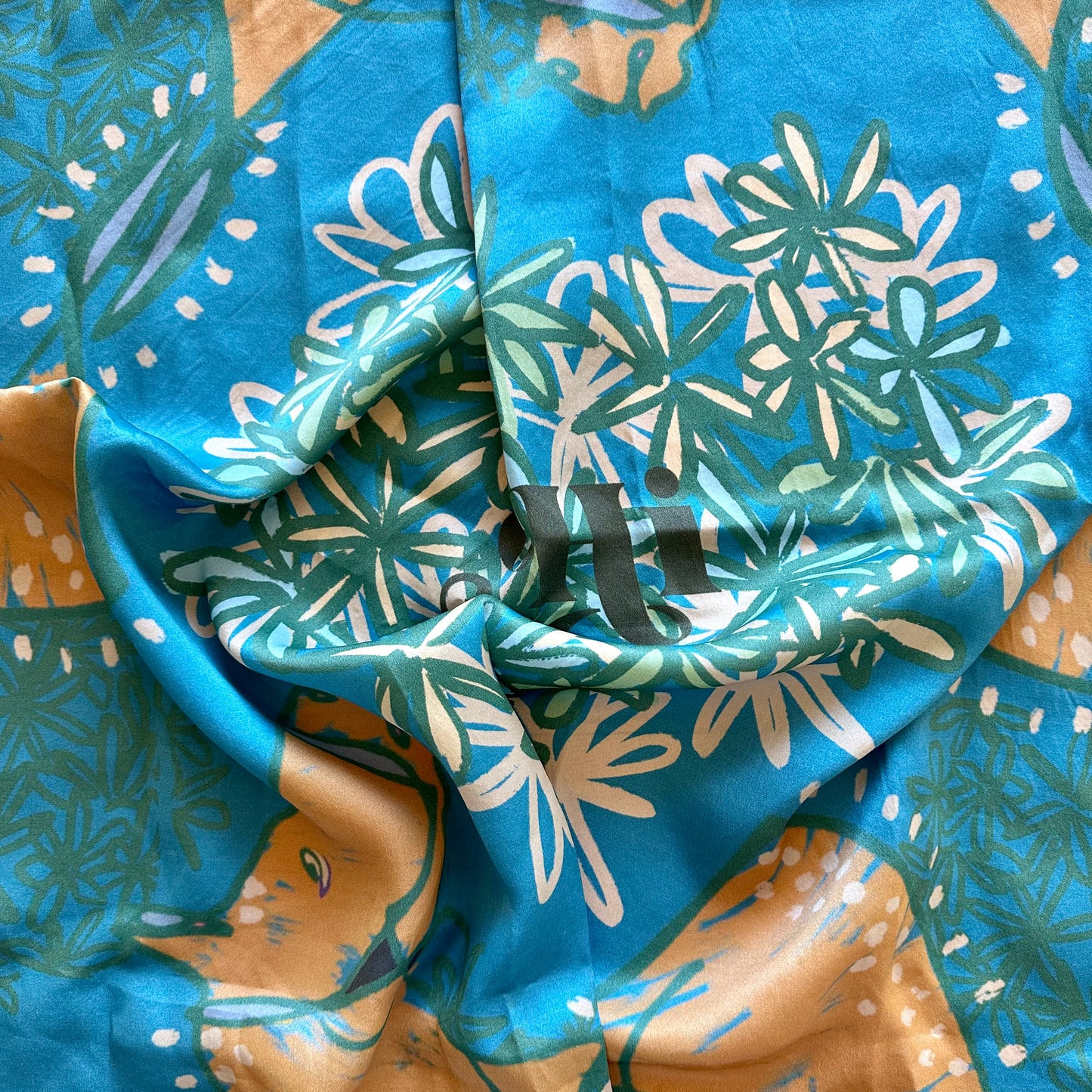 Foulard CHEVAL soie naturelle