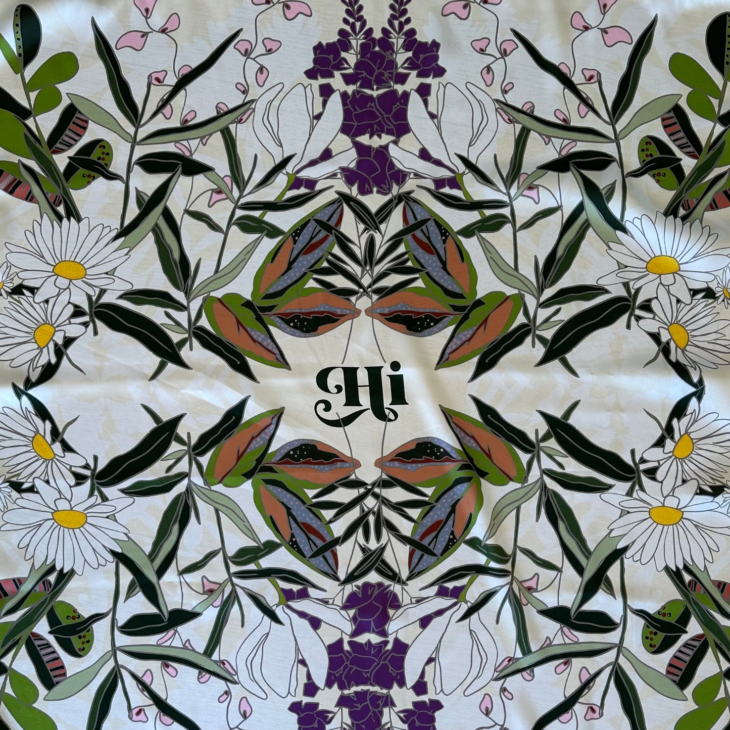 Foulard TOI demi-soie recyclée