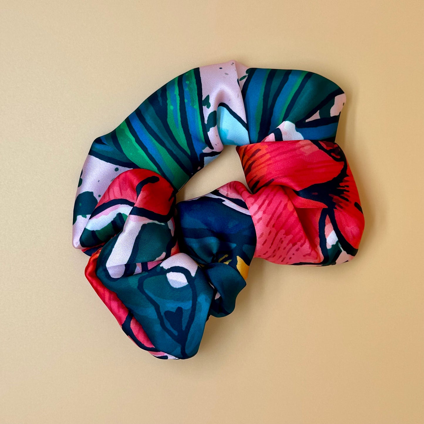 Scrunchies demi-soie naturelles